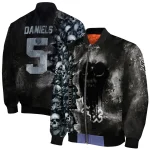 personalized chicago white sox skull cluster black bomber jacket best selling