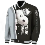 personalized chicago white sox snoopy head black varsity jacket best selling