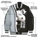 personalized chicago white sox snoopy head black varsity jacket best selling