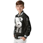 personalized chicago white sox snoopy head black varsity jacket best selling