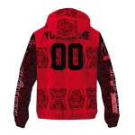 personalized cincinnati bearcats cat eyes red windbreaker jacket best selling
