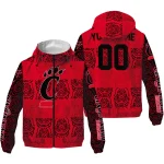 personalized cincinnati bearcats cat eyes red windbreaker jacket best selling
