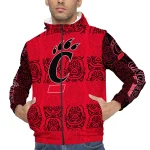 personalized cincinnati bearcats cat eyes red windbreaker jacket best selling