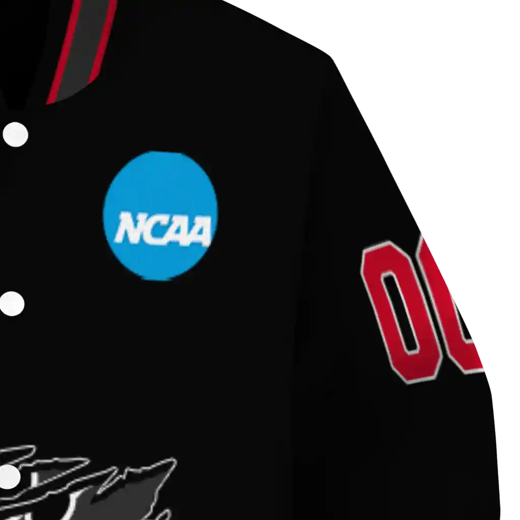 personalized cincinnati bearcats claw shred black varsity jacket premium grade personalized cincinnati bearcats claw shred black varsity jacket premium grade