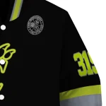 personalized cincinnati bearcats heartbeat accent black green varsity jacket best selling