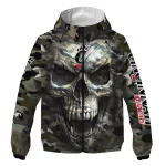 personalized cincinnati bearcats skull camo camouflage windbreaker jacket best selling