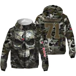 personalized cincinnati bearcats skull camo camouflage windbreaker jacket best selling