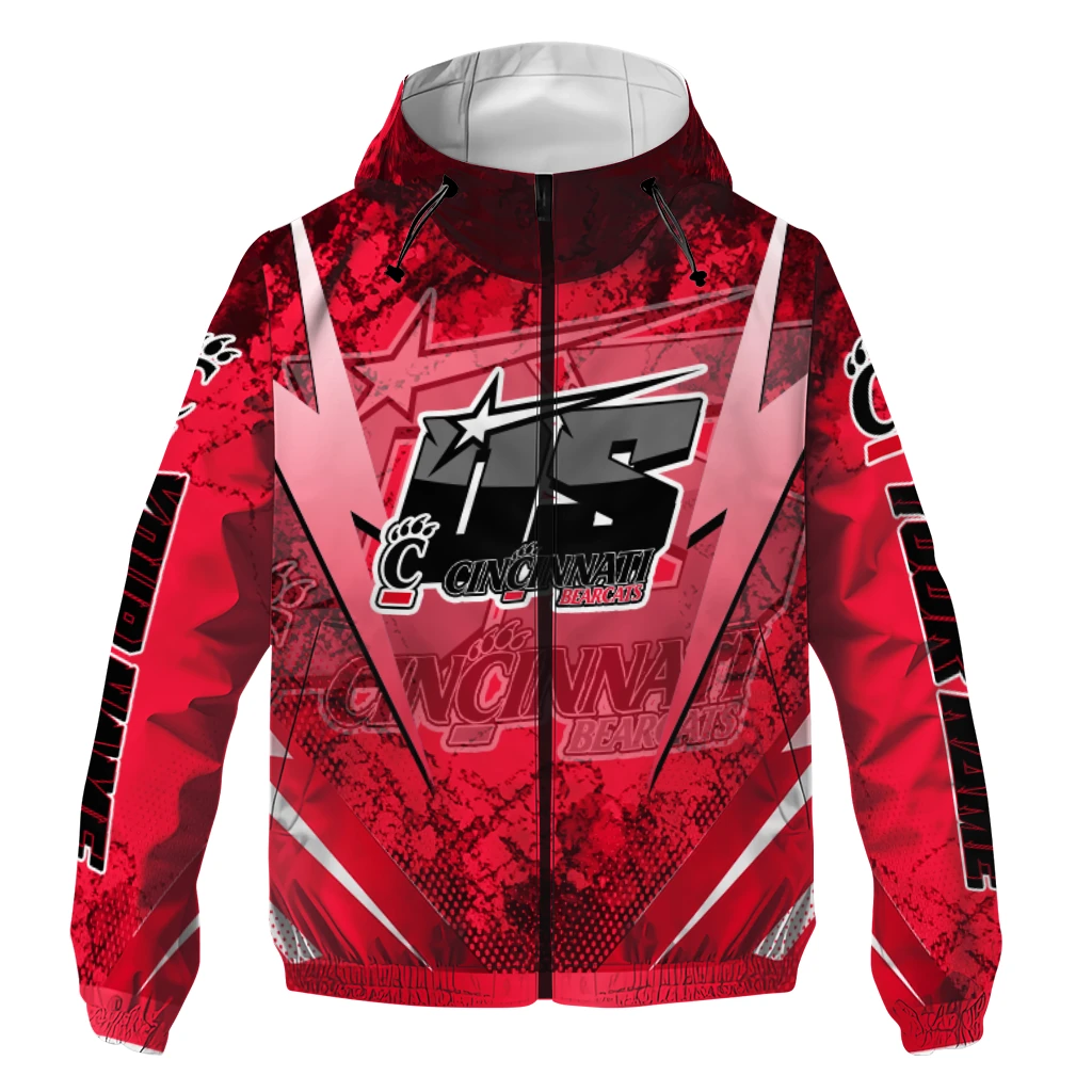 personalized cincinnati bearcats us rock star red windbreaker jacket best selling personalized cincinnati bearcats us rock star red windbreaker jacket best selling