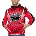 personalized cincinnati bearcats us rock star red windbreaker jacket best selling