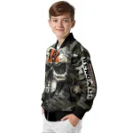 personalized cincinnati bengals camouflage skull camouflage bomber jacket best selling