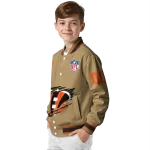 personalized cincinnati bengals claw tear beige varsity jacket best selling