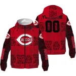 personalized cincinnati reds cat eyes red windbreaker jacket best selling