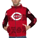 personalized cincinnati reds cat eyes red windbreaker jacket best selling