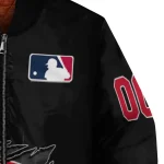 personalized cincinnati reds claw fragment black bomber jacket best selling
