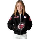 personalized cincinnati reds claw fragment black bomber jacket best selling