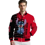 personalized cincinnati reds stitch laughing red varsity jacket best selling