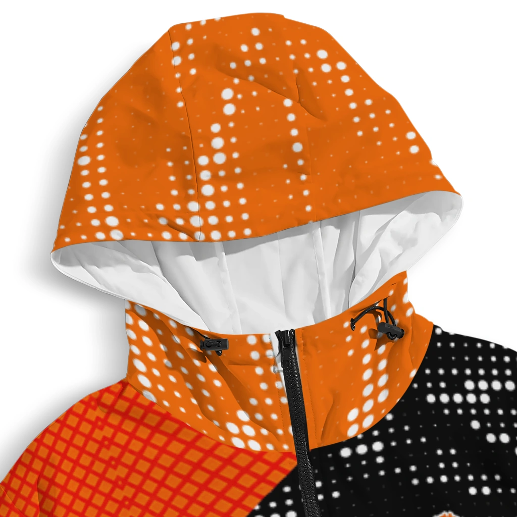 personalized clemson tigers arrow matrix orange black windbreaker jacket premium grade personalized clemson tigers arrow matrix orange black windbreaker jacket premium grade