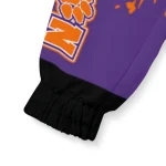personalized clemson tigers brick motion orange black windbreaker jacket best selling