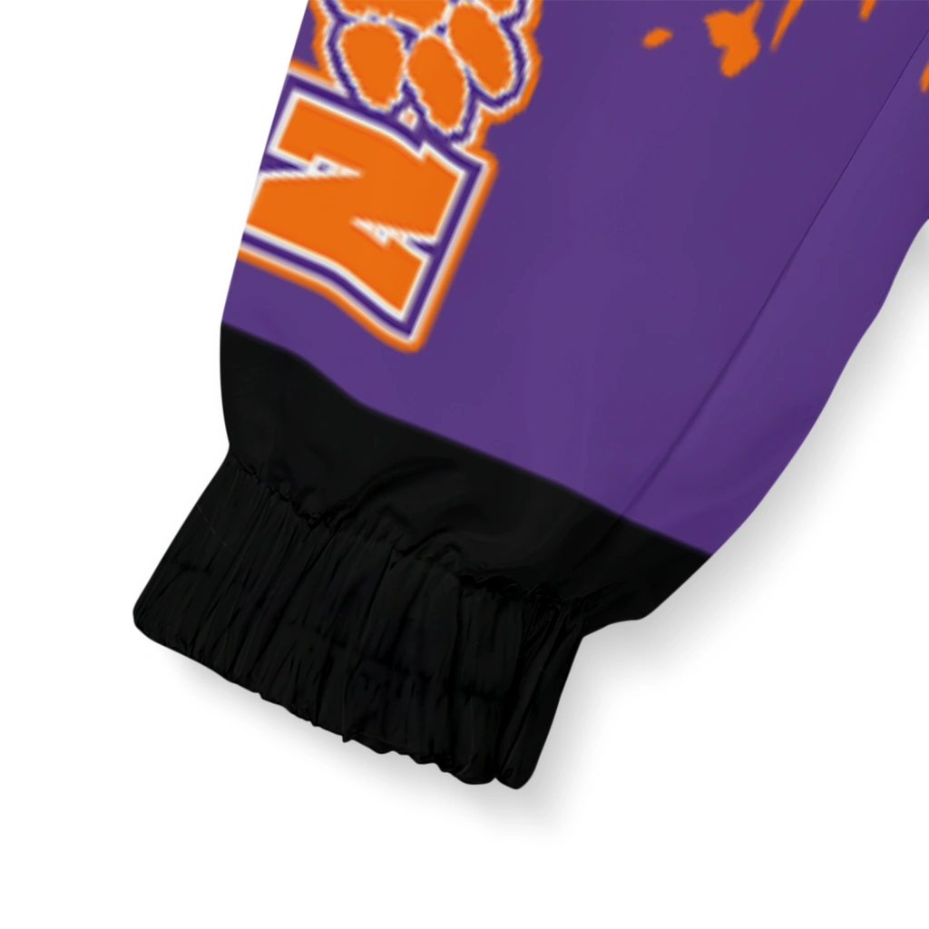 personalized clemson tigers brick motion orange black windbreaker jacket latest model personalized clemson tigers brick motion orange black windbreaker jacket latest model
