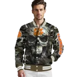 personalized clemson tigers camouflage skull camouflage varsity jacket best selling