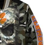 personalized clemson tigers camouflage skull camouflage varsity jacket best selling