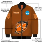 personalized clemson tigers claw mark orange bomber jacket best selling