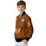 personalized clemson tigers claw mark orange bomber jacket best selling