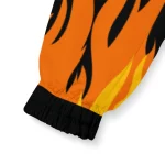 personalized clemson tigers flame trim orange black windbreaker jacket best selling