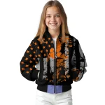 personalized clemson tigers star stripes orange black bomber jacket best selling