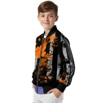 personalized clemson tigers star stripes orange black bomber jacket best selling