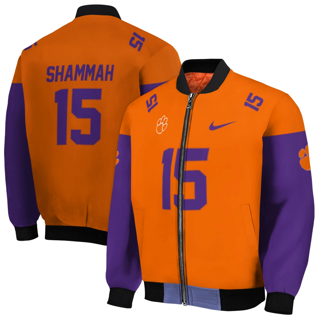 personalized clemson tigers team patch orange bomber jacket best selling personalized clemson tigers team patch orange bomber jacket best selling