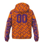 personalized clemson tigers trellis mesh orange windbreaker jacket best selling