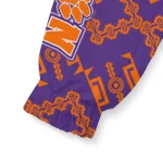 personalized clemson tigers trellis mesh orange windbreaker jacket best selling