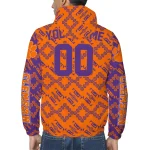 personalized clemson tigers trellis mesh orange windbreaker jacket best selling