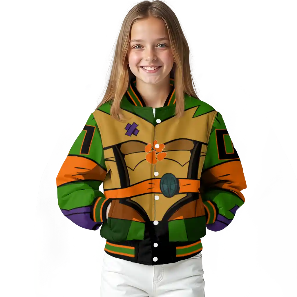 personalized clemson tigers turtle armor varsity jacket top rated personalized clemson tigers turtle armor varsity jacket top rated