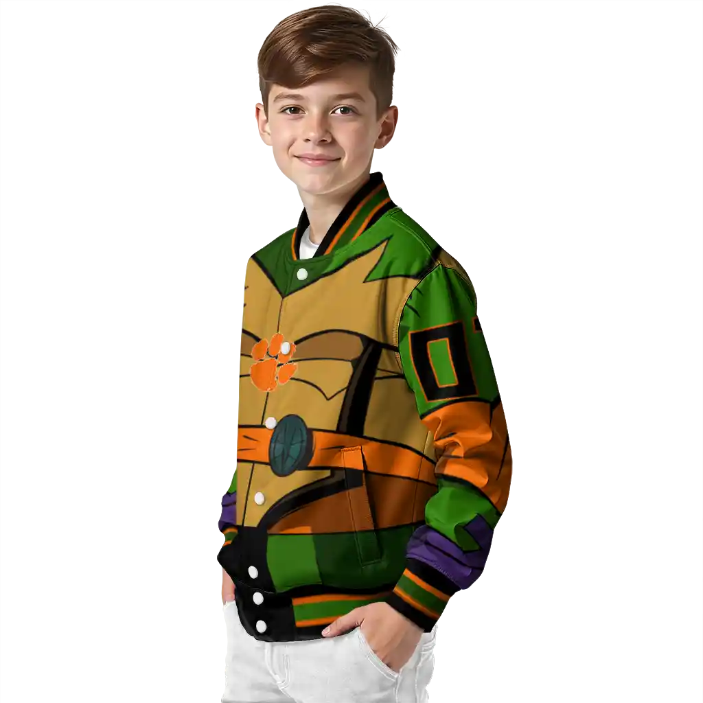 personalized clemson tigers turtle armor varsity jacket trendy personalized clemson tigers turtle armor varsity jacket trendy