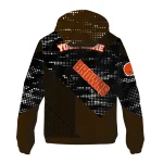 personalized cleveland browns arrow matrix brown black windbreaker jacket best selling