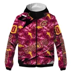 personalized cleveland cavaliers shark art wine windbreaker jacket best selling