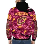 personalized cleveland cavaliers shark art wine windbreaker jacket best selling