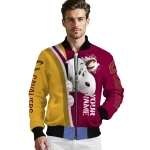 personalized cleveland cavaliers snoopy head wine bomber jacket best selling