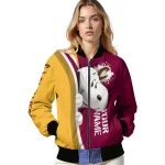 personalized cleveland cavaliers snoopy head wine bomber jacket best selling