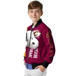 personalized cleveland cavaliers snoopy head wine bomber jacket best selling