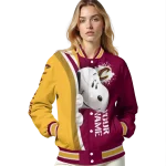 personalized cleveland cavaliers snoopy head wine varsity jacket best selling