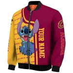 personalized cleveland cavaliers stitch laughing wine bomber jacket best selling