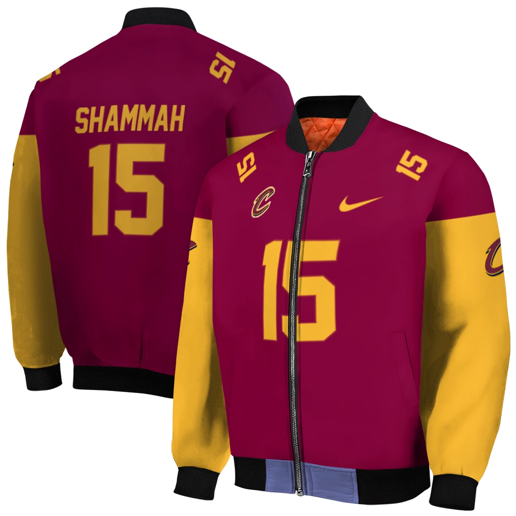 personalized cleveland cavaliers team patch wine bomber jacket best selling personalized cleveland cavaliers team patch wine bomber jacket best selling