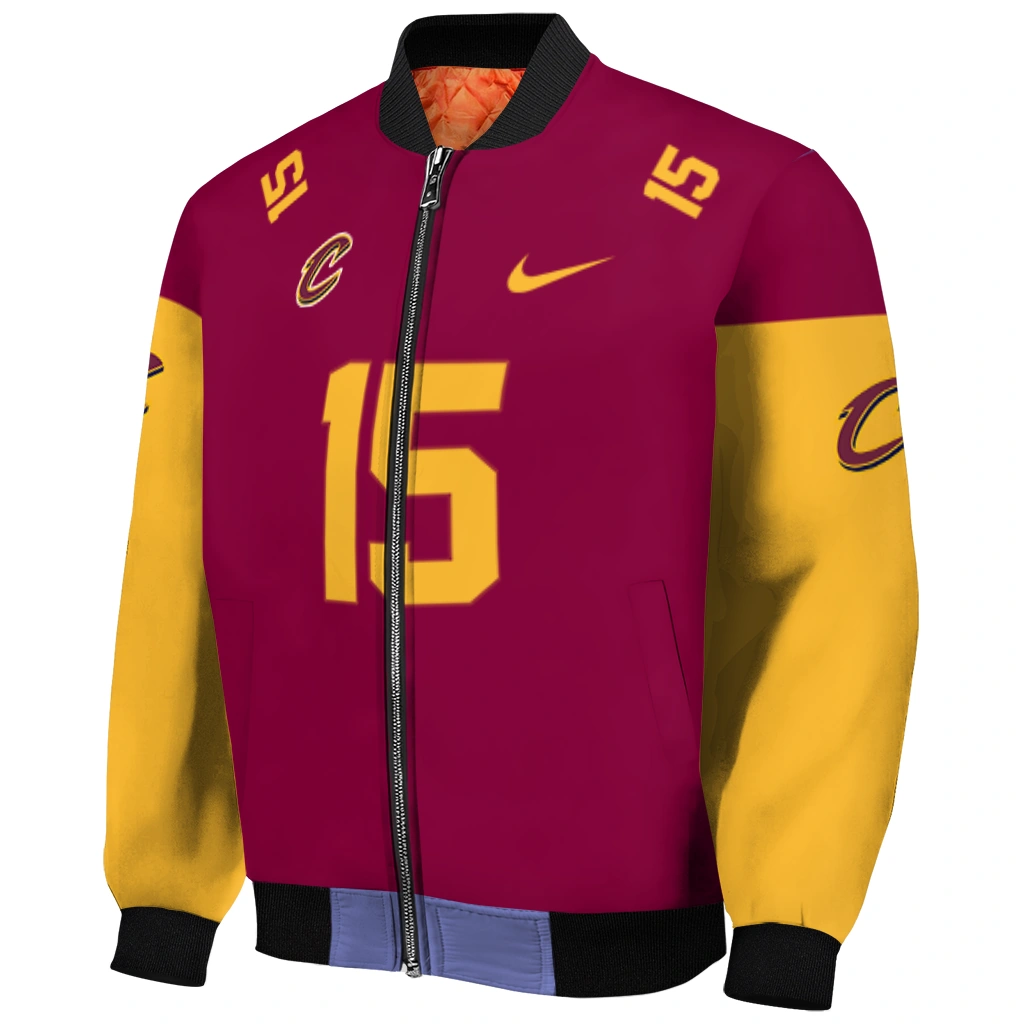 personalized cleveland cavaliers team patch wine bomber jacket fashion forward personalized cleveland cavaliers team patch wine bomber jacket fashion forward