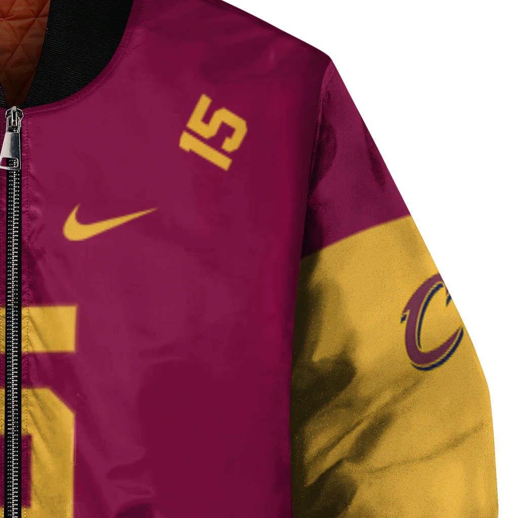 personalized cleveland cavaliers team patch wine bomber jacket premium grade personalized cleveland cavaliers team patch wine bomber jacket premium grade