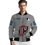personalized cleveland guardians claw rend grey bomber jacket best selling