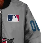 personalized cleveland guardians claw rend grey bomber jacket best selling