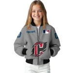 personalized cleveland guardians claw rend grey bomber jacket best selling
